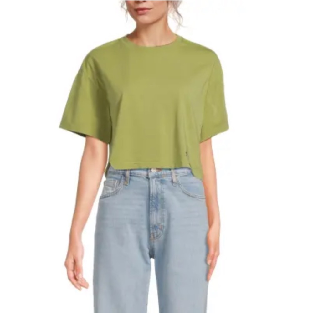 Hudson Jeans Light Green Women's Crop Top